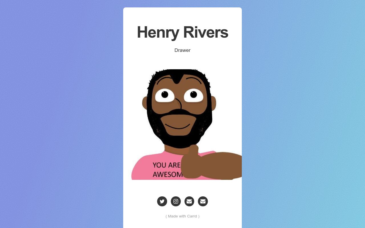 Carrd profile picture for @henryr